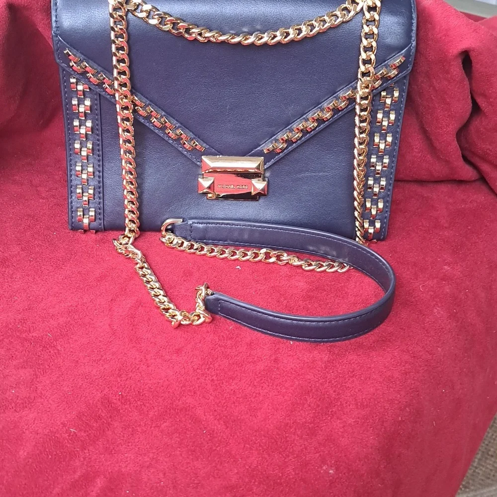 Michael Kors Navy Admiral With Gold Accents NEW WITH TAG - Picture 6 of 16